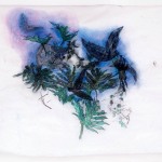 Sin título. Acrílico sobre satín barnizado. 140 x 160 cm. 2011