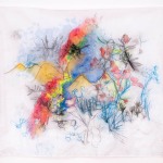 Sin título. Acrílico sobre satín barnizado. 140 x 150 cm. 2011