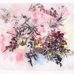 Sin título. Acrílico sobre satín barnizado. 140 x 180 cm. 2011