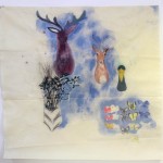Sin título. Acrílico sobre satín barnizado. 140 x 140 cm. 2011