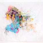Tu. Técnica mixta sobre satín barnizado. 150 x 180 cm. 2010